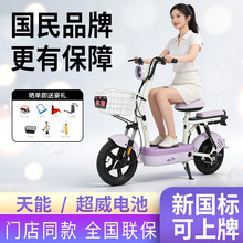 名岛工厂批发跨境电动自行车新国标代步车成人两轮电瓶车上牌T06