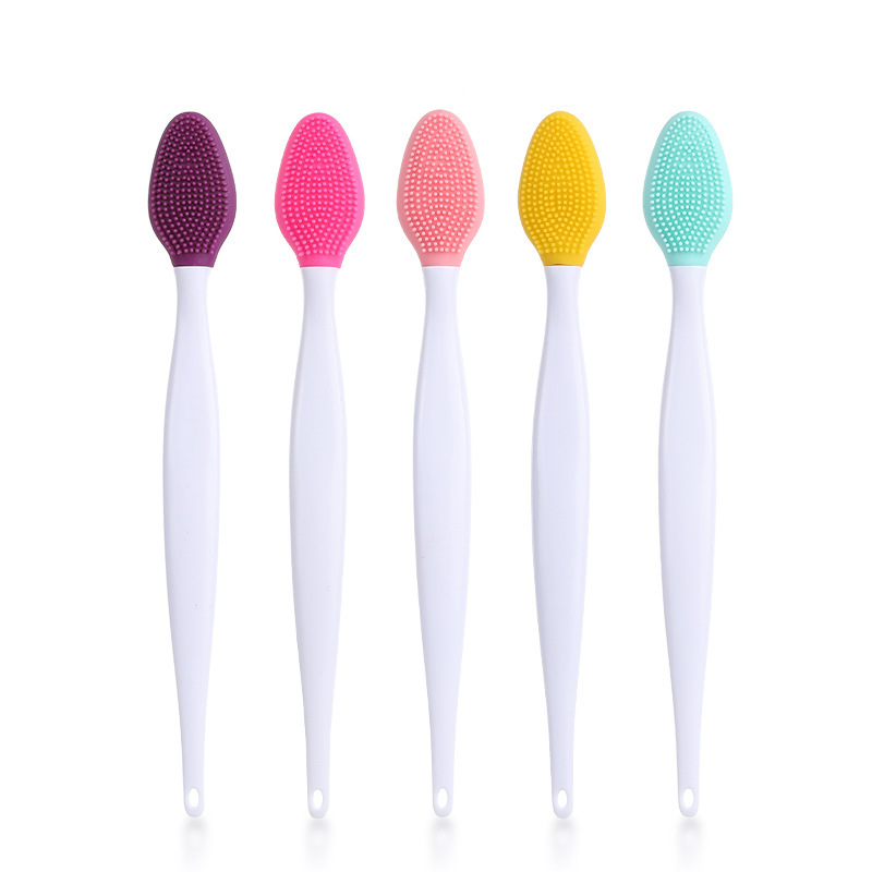 Cross-Border Amazon Silicone Blackhead Brush Blackhead Cleaning Brush Multifunctional Lip Brush Nasal Brush Cleans Pores