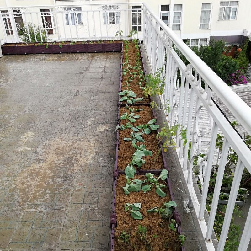 バルコニー植栽ボックス、屋上菜園、屋外野菜栽培専用ボックス、深型植木鉢、屋外緑化果樹花箱|undefined