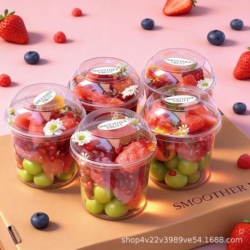 Disposable Transparent Fruit Cup Packaging Takeaway Commercial Fruit Cutting Box Transparent Sealed Plastic Thickeneded Food Packaging Box Disposable Transparent Fruit Cup Packaging Takeaway Commercial Fruit Cutting Box Transparent Sealed Plastic Thickeneded Food Packaging Box