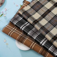 现货全棉色织提花雪尼尔格子布 春秋男女衬衫面料裤装面料 格纹布