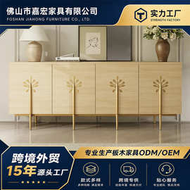 轻奢质感多功能储物边柜落地柜现代创意型电视柜极简主义风格地柜