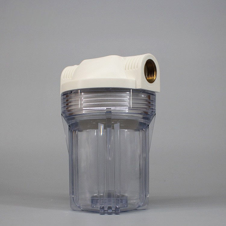 5 pulgadas 4-punto botella de filtro de dientes de cobre engrosada válvula de alivio de presión hebilla interior americana 6-punto como botella de filtro transparente