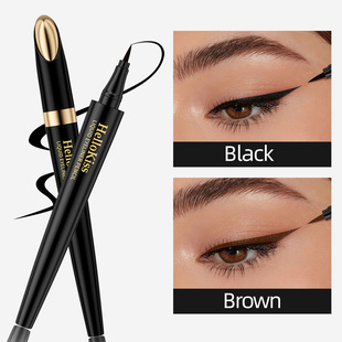 Hellokiss Ultra-Fine Quick-Drying Eyeliner Waterproof and Sweat-Proof Brown Eyeliner Cross-Border Makeup