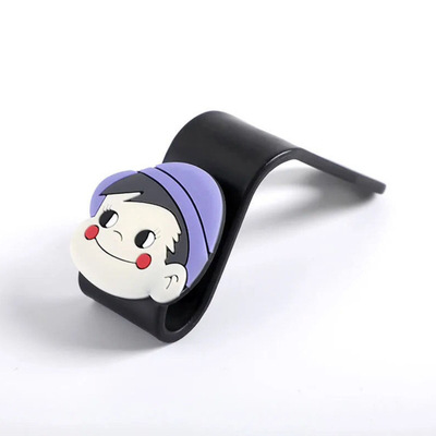 Mini gancho automotriz multifuncional invisible pequeño gancho adhesivo creativo doméstico dibujos animados lindos artículos de decoración interior