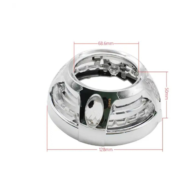 3 pulgadas Paramela cubierta de doble luz lente de ángel ojo accesorios de cubierta decorativa de luces de automóviles