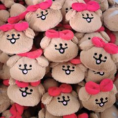 カレー色のラインの子犬の部品DIY動物の子供のカードの帽子の靴の靴下のペンダントの補助材料のアニメのぬいぐるみの補助材料