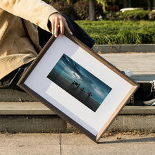 实木相框挂墙A4 A3 24寸画框外框批发 国画书法字画外框装裱批发