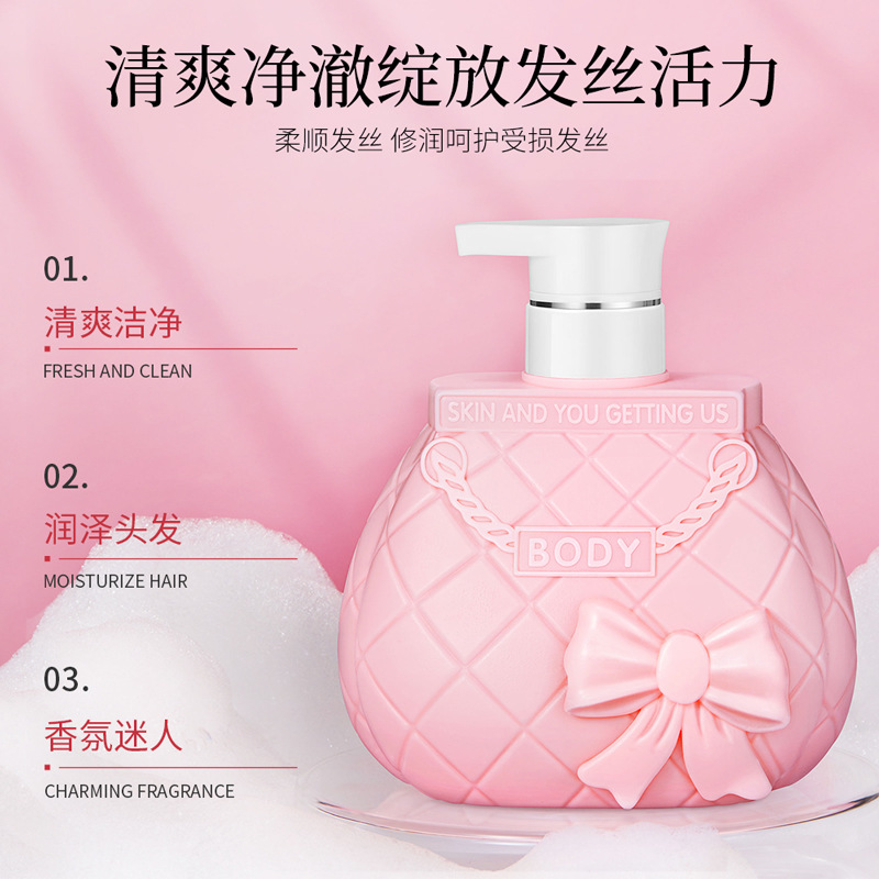 Lofan fragancia encantadora champú suave limpieza profunda fragancia hidratante Gel de Ducha Champú para las mujeres