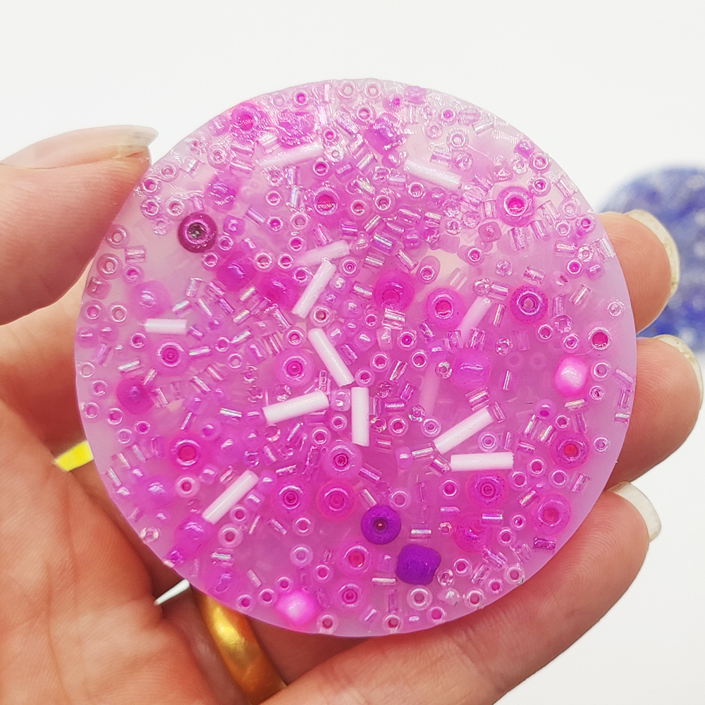 Round purple (tube beads)