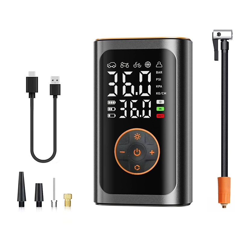 Новый автомобильный воздушный насос, автомобильный портативный умный беспроводной цифровой дисплей, воздушный насос, многофункциональный аварийный воздушный насос для шин