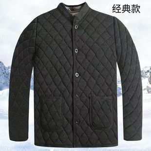 Winter new coat casual coat jacket men's father's warm cotton-padded coat wholesale men's camel coat cotton-padded jacket