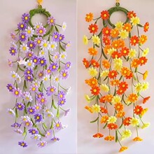 春日小雏菊免胶垂吊挂件扭扭棒diy材料包全套自制墙面书柜装饰花