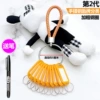 Orange weaving rope+thick steel ring 5cm+10 label signs