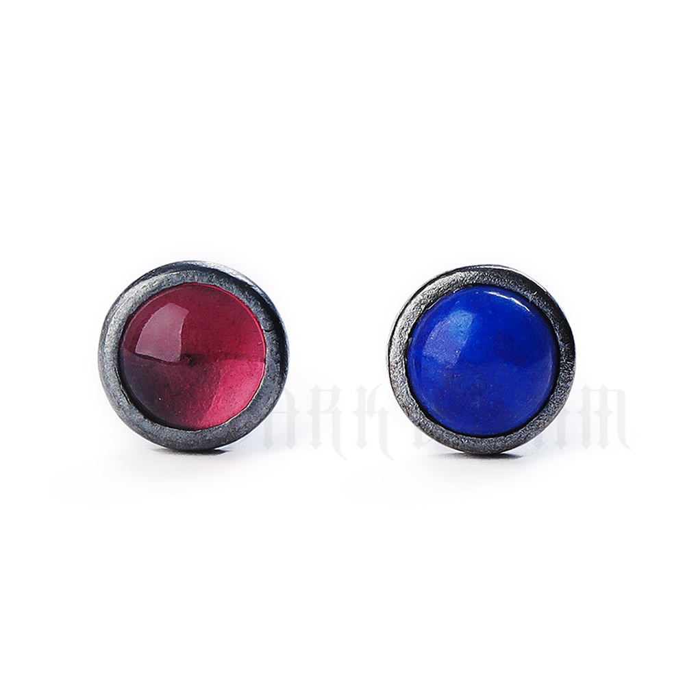S925 Sterling Silver Lapis Lazuli Earrings For Men And Women_voghion.com