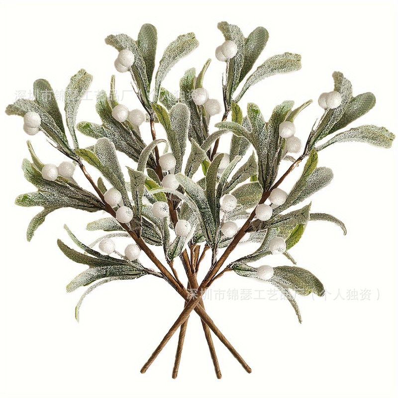 人造仿真圣诞槲寄生 绿植家居装饰品 圣诞装饰品挂件|undefined