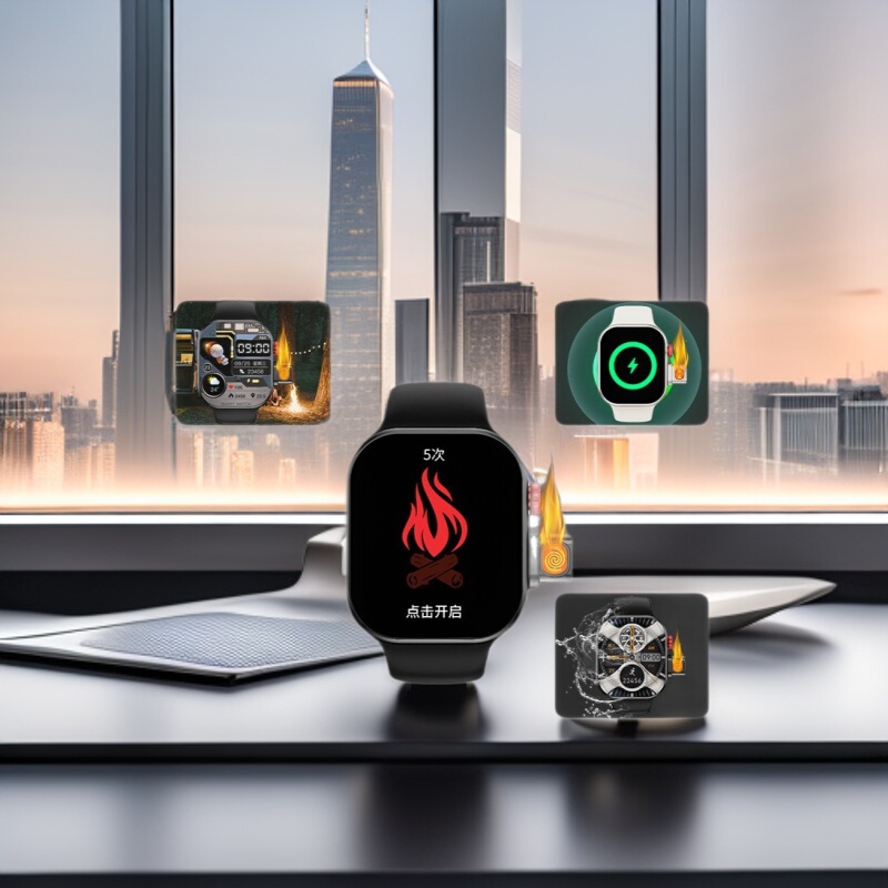 Sports and Outdoor Gaode 3D Navigation Ai Language Fire Bluetooth Call Watch 5Th Generation Heart Rate and Blood Oxygen Detection Long Battery Life