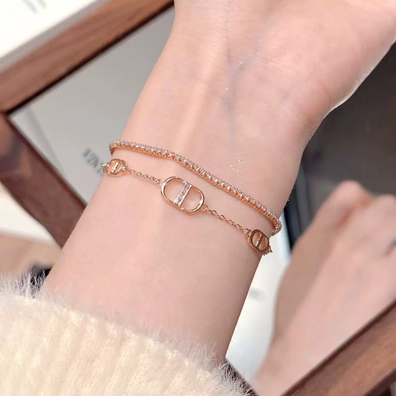 跨境欧美猪鼻子手链轻奢高级感饰品精致气质小众手饰百搭热销手链