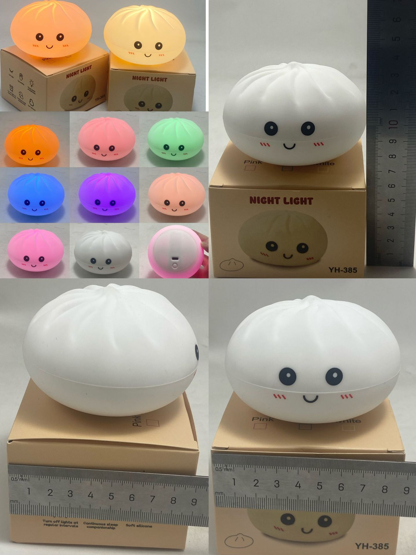 Lámpara de noche de luces de atmósfera de luces de protección oculares de lactancia dormitorio infantil con luces de cabecera de cama de dormir nubes