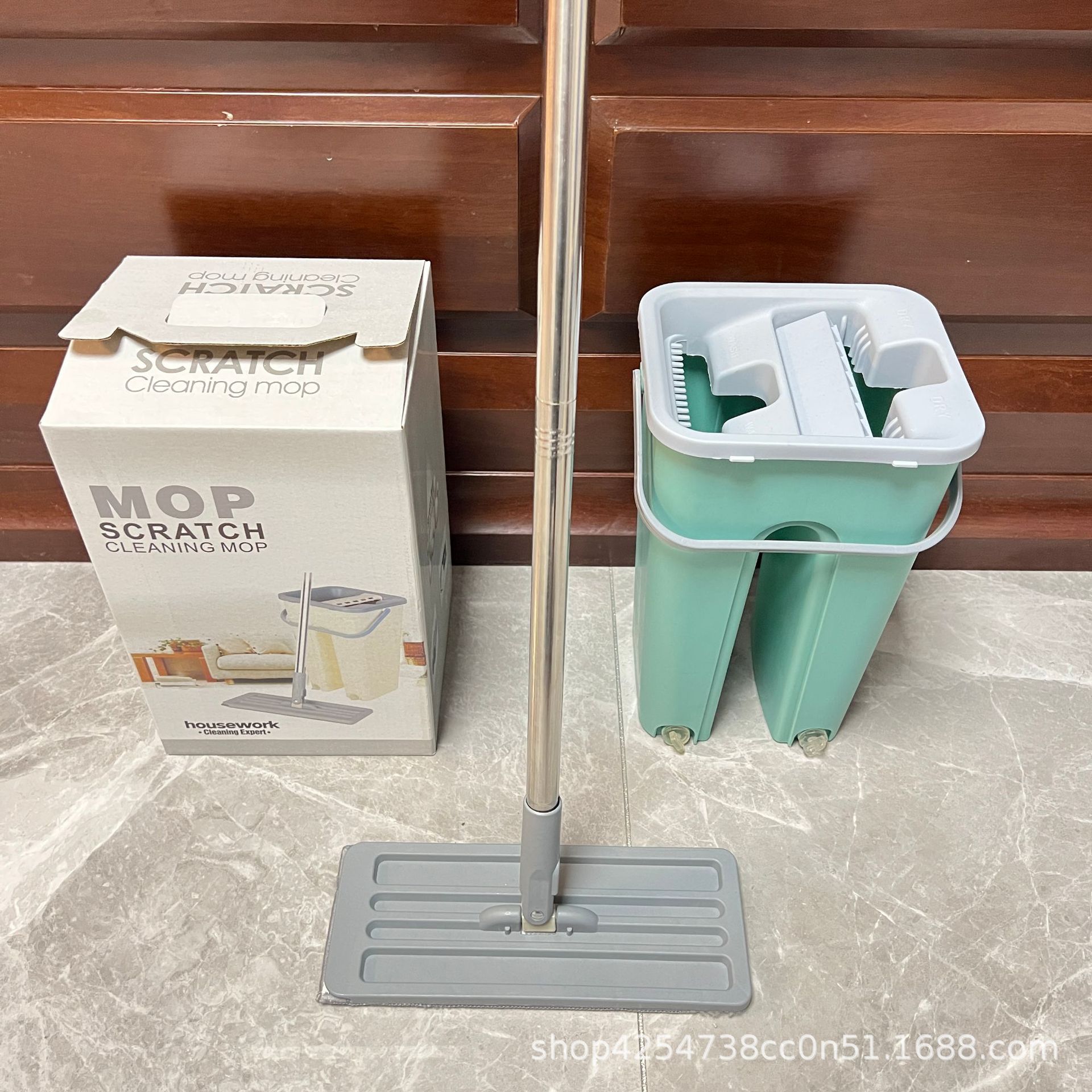 Mopo plano sin lavado a mano para el hogar Mopo plano sin lavado a mano Mopo plano sin lavado a mano para el barril raspado