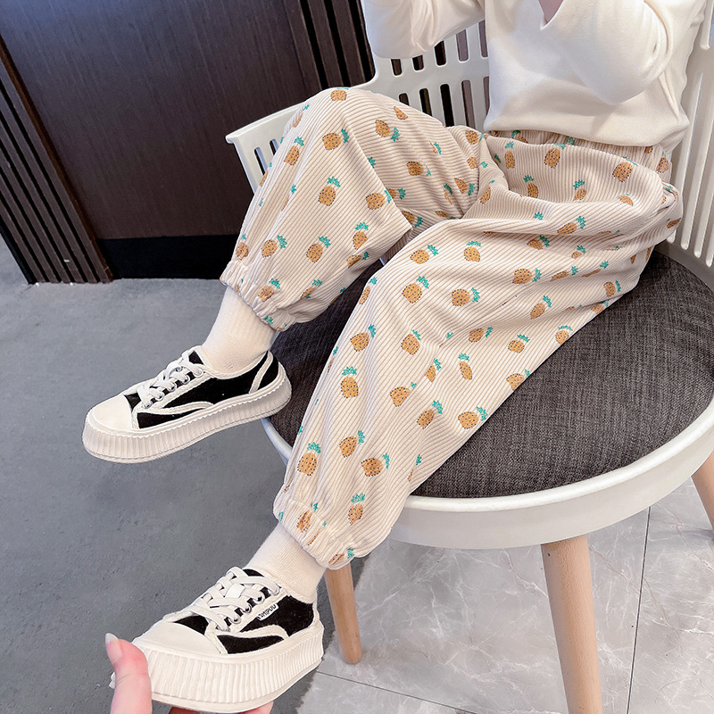 春秋季女童运动裤2025新款洋气儿童装长裤秋款小童女宝宝春装裤子