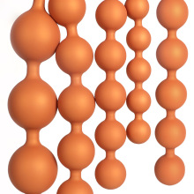 铂金硅胶柔软超大拉珠吸盘后庭肛塞SM产卵成人扩肛自慰情趣性用品