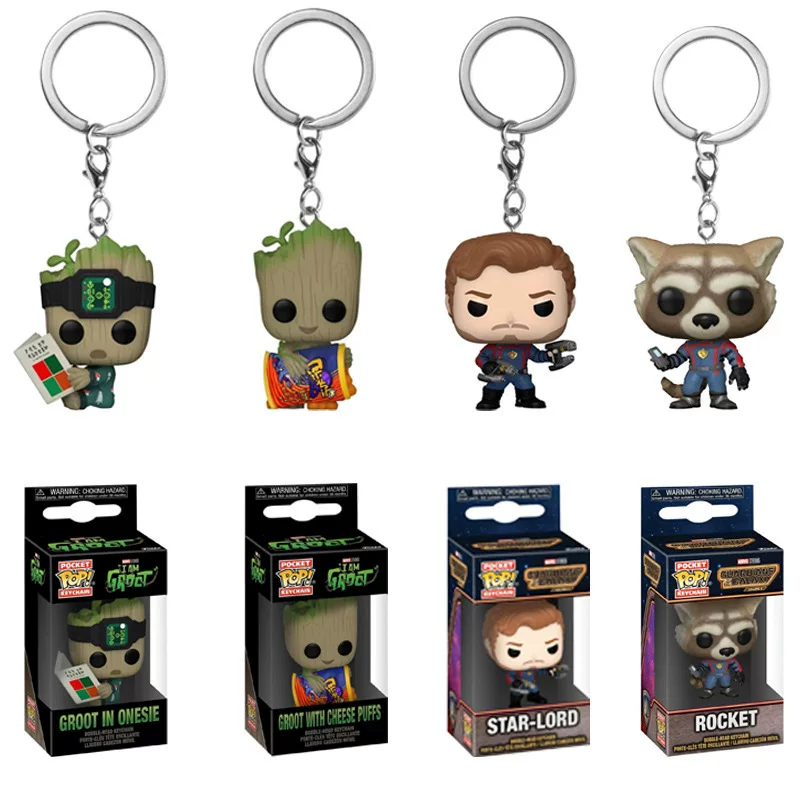 Брелок Pocket Pop! Funko «Galaxy Guardians», 4 дизайна, фигурка ≈4 см, в коробке 5×4×7,5 см