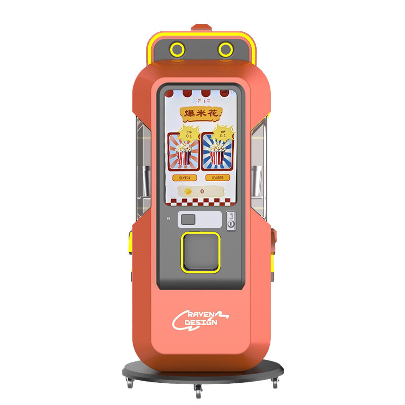 全自動ポップコーンマシン、景勝地、商業用無人セルフサービス屋台マシン、電気加熱バタフライマルチフレーバー|undefined