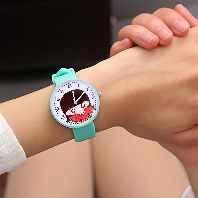 Cute silicone quartz children's design men's watch for men and women