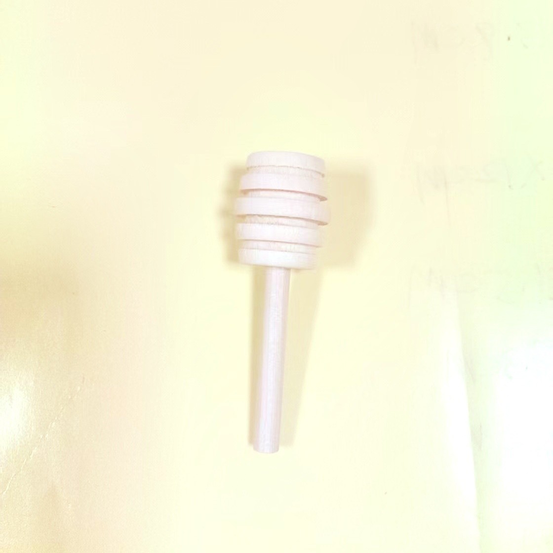 Palo de recolección de miel de madera simple, herramienta de recolección de miel de mango largo, barra de mezcla de mermelada de miel, barra de miel de madera maciza sin pintura y sin cera
