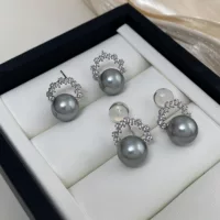 Zhaduo Mei Circone Pearl серьги гвоздь нишевый дизайн высокого уровня легкий и роскошный темперамент универсальный без ушных проемов