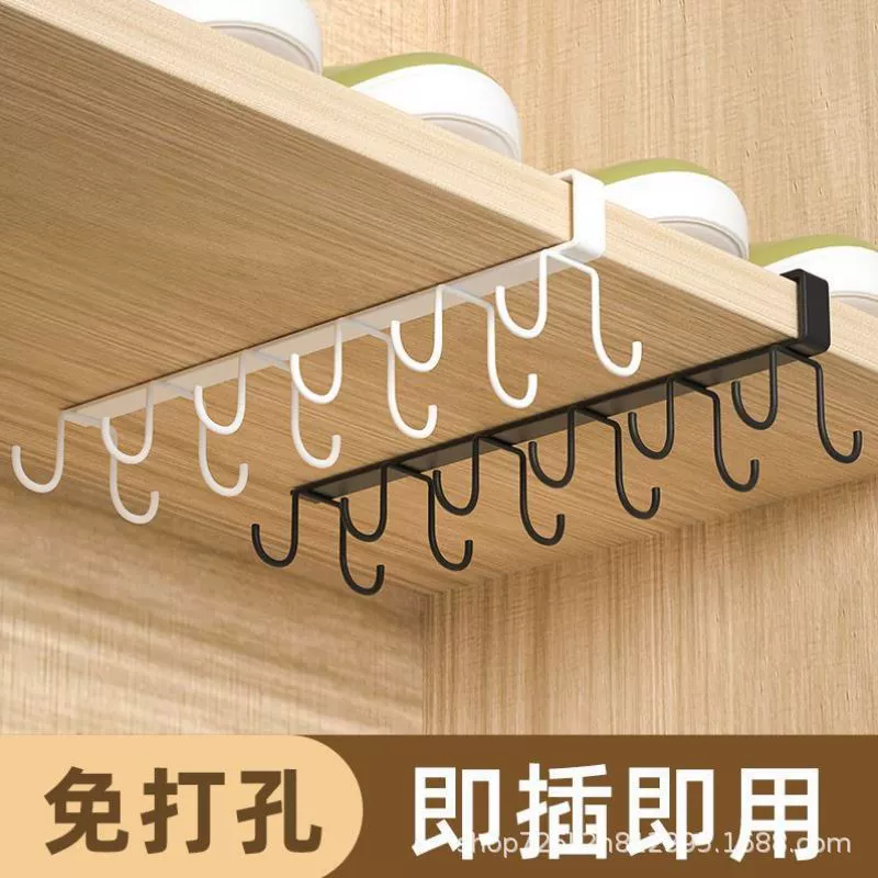 Кухонный шкаф крючок и крюк кухонный настенный держатель вешалка для вешалки, несущие двойной ряд ложки для хранения, удобно