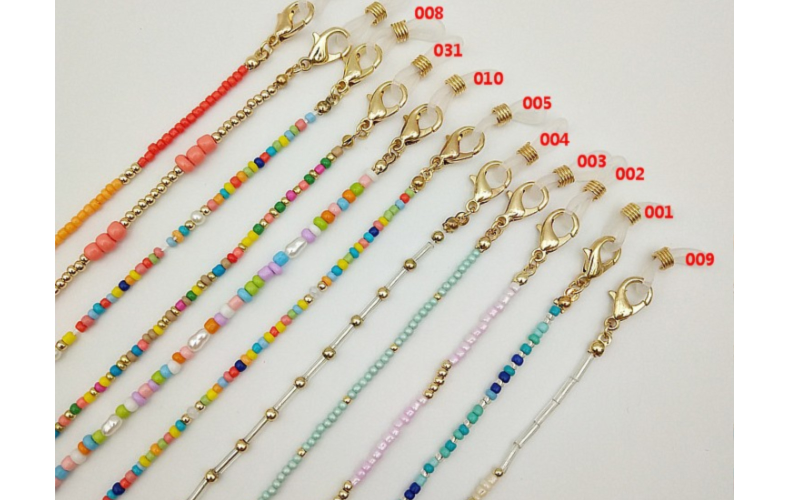 Glasses Chain Classification Original Design Round Glass Beads Metal Women's Glasses Chain