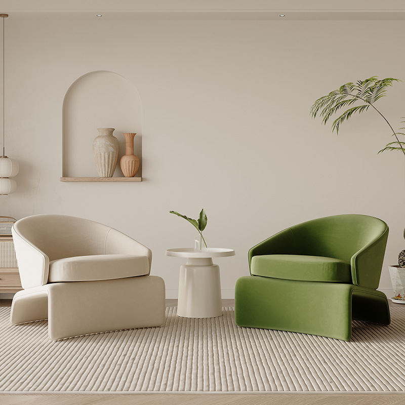 Nordic Negotiation Table and Chair Combination Beauty Salon Office Rest Hotel Lobby Sales Office Sofa Light Luxury Reception