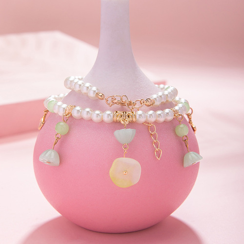 Simple retro derivative Da Qiao necklace ancient style Hanfu soft necklace open collar Tang style accessories 15.9GF049