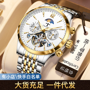 Swiss Brand Popular Fully Automatic Men's Mechanical Watch Luminous Waterproof Watch Live Broadcast Foreign Trade Men's Dropshipping