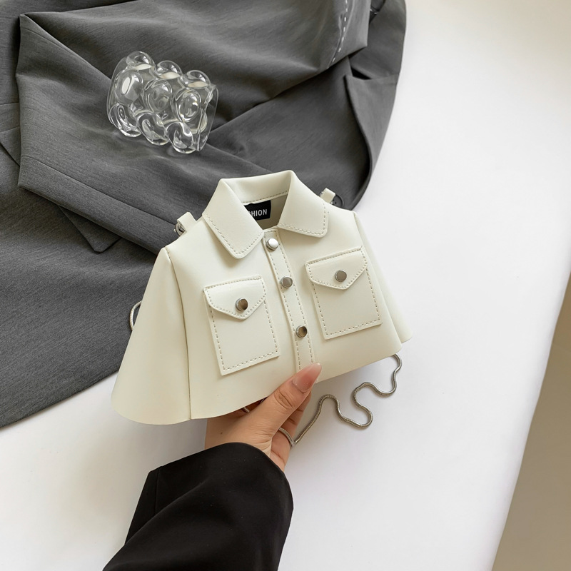 Camisas en forma de bolsas 2024 nuevo verano dopamina vestir con color caramelo nicho de diseño sensación de moda