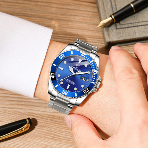 Green Water Ghost Watch for Women and Men Non-mechanical Watch Dawn Couple Watch Wholesale Waterproof Fashionable Luminous Men's Watch