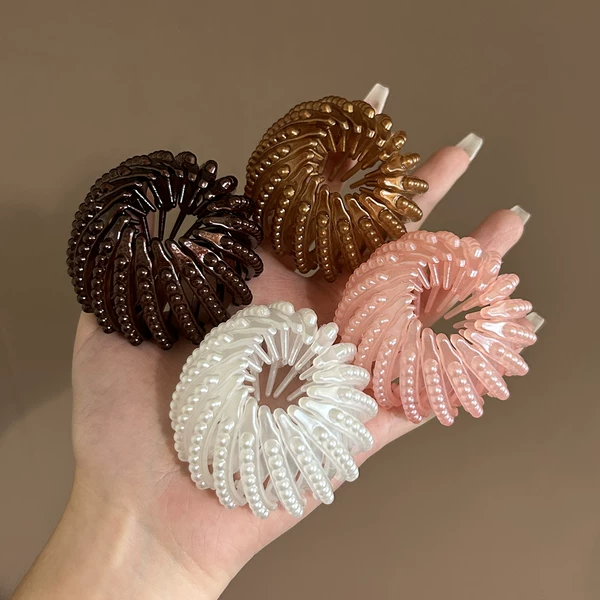 Magic Hair Tool: Telescopic Hair Clip, Bird's Nest Hair Ring, Hair Bun Maker, Lazy Hair Clip, Bun Fixer, Korean Wholesale