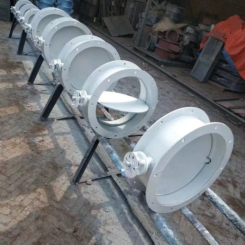 Дроссельный клапан для удаления пыли DN1500 регулирующий клапан пылесборник клапан холодного воздуха нержавеющая сталь Дроссельный клапан Ручка Дроссельный Клапан