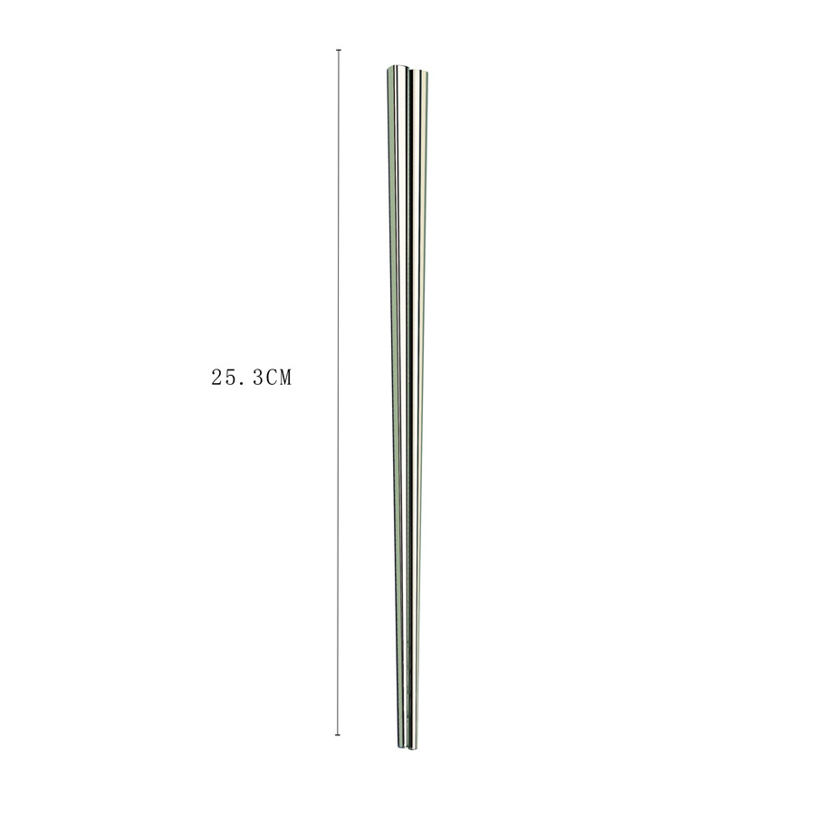 25.3CM/316L 원추형 스테인레스 스틸 젓가락