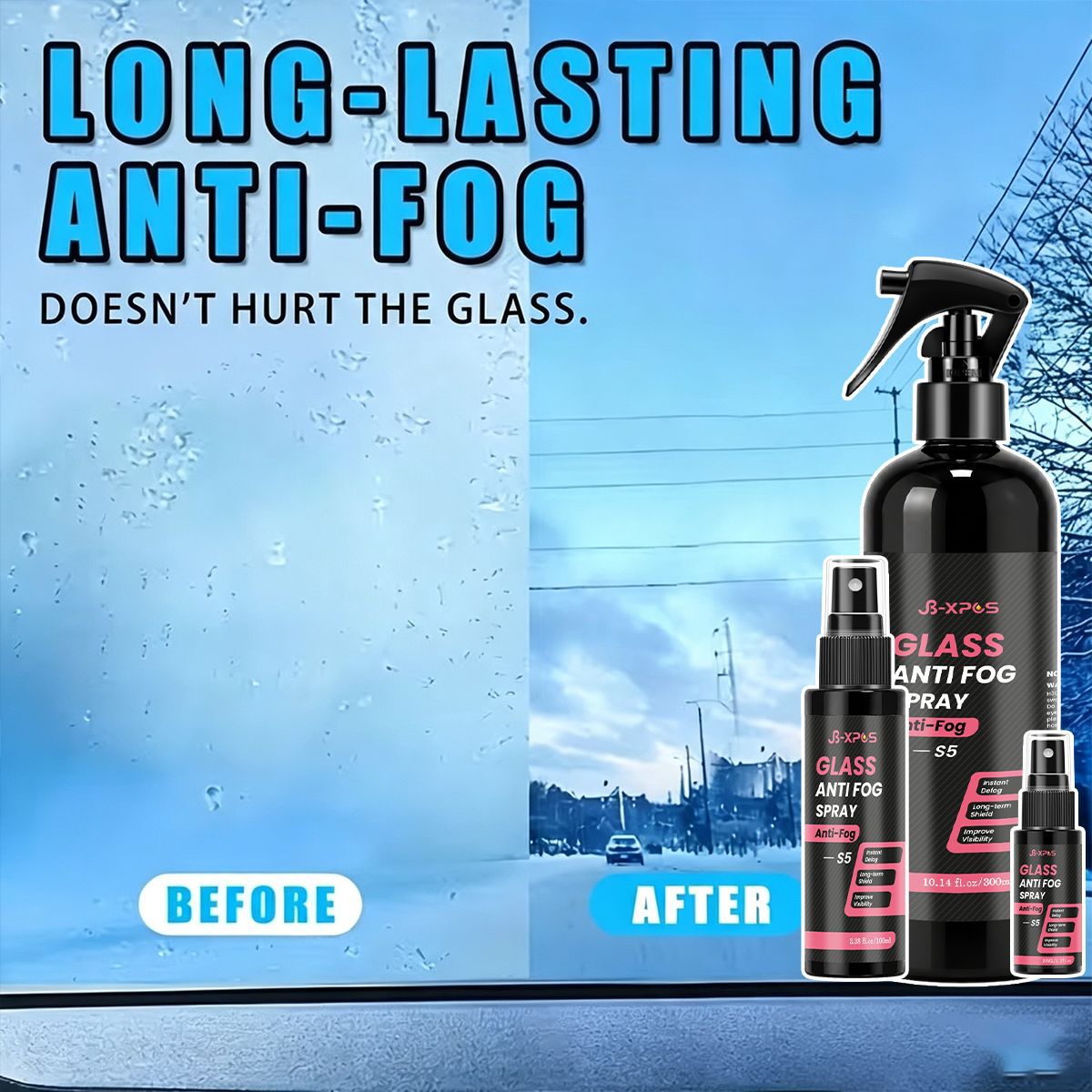 YT205 Automotive Glass Anti-Fog Rearview Mirror Window Glass Anti-Fog Anti-Rain Hydrophobic Coating Agent for Cross-Border Supply