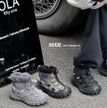 2025冬季新款男童时尚运动棉鞋中大学生保暖雪地靴儿童鞋批发