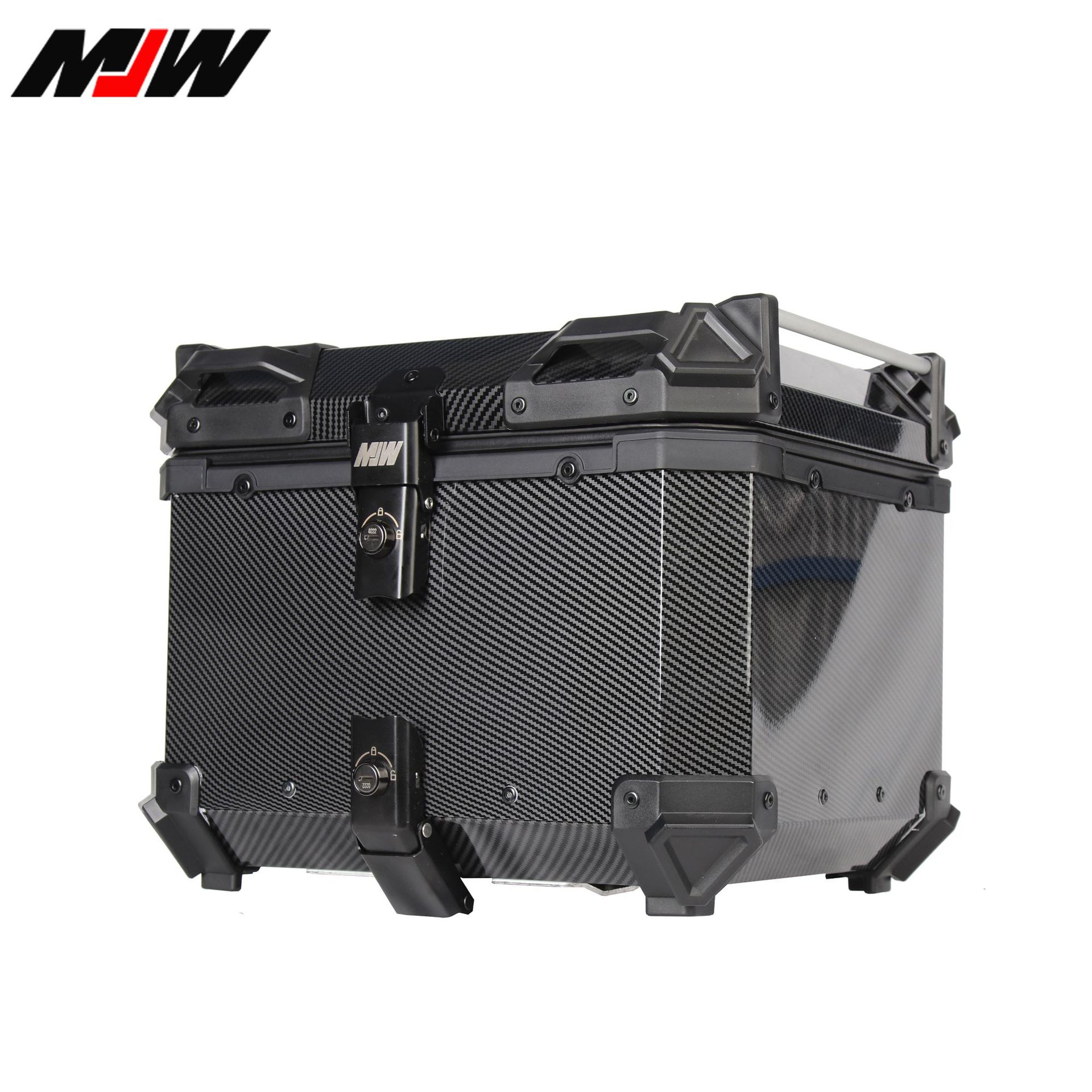 MJW45L transferencia de agua caja trasera de motocicleta aleación de aluminio transferencia de agua caja trasera de automóviles de baterías Maverick baúl de automóviles eléctricos