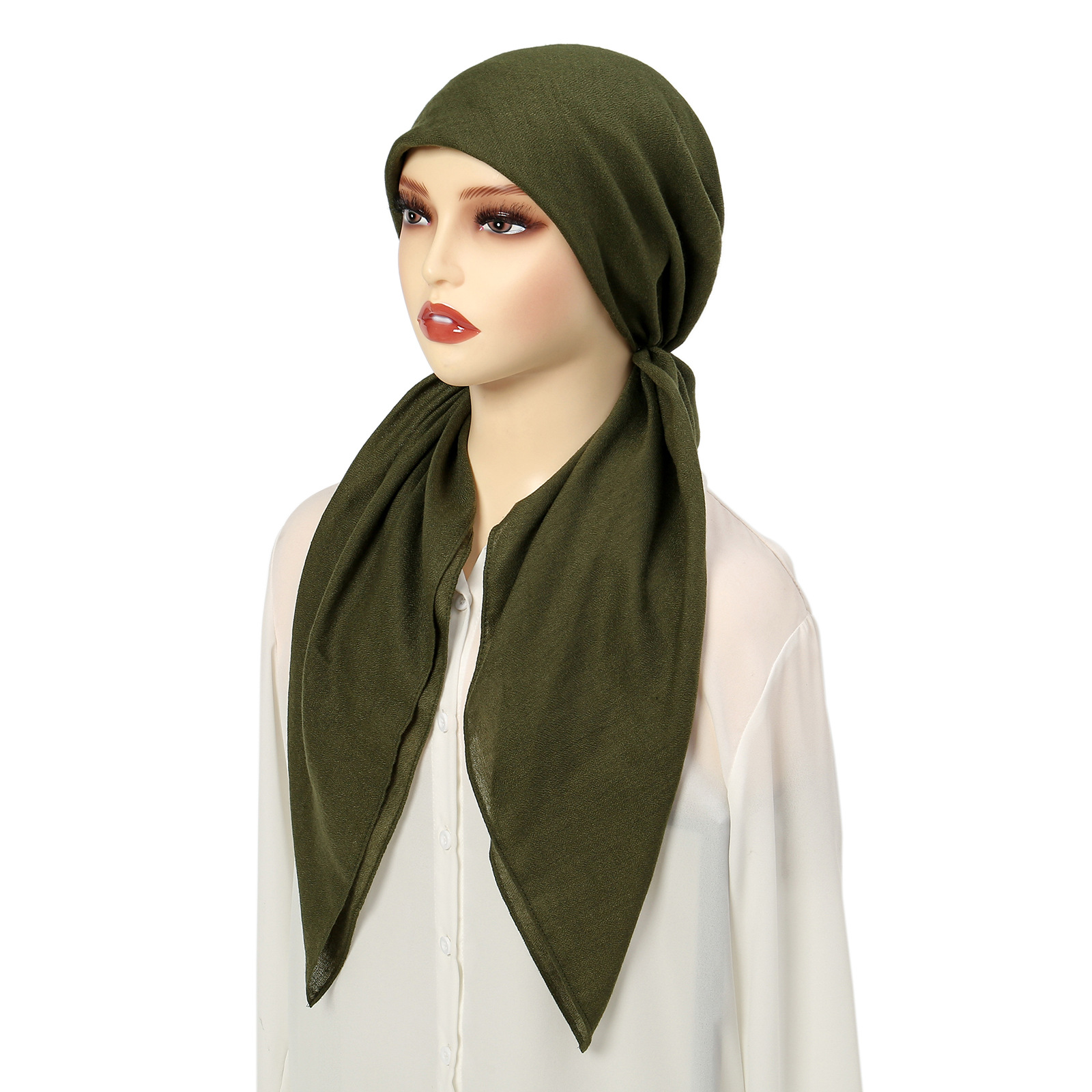 95g Weight Hijab Hats Type Daily, Street Occasion Polyester Material Solid Color Pattern All Seasons Season Women's Gender Classic Style Style Eaveless Rim Women's Classic Style Solid Color Polyester Hijab 4