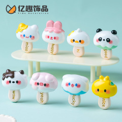 クリエイティブかわいいアヒル小動物アイスキャンディーかわいい手作り diy 帽子ぶら下げアクセサリー装飾デスクトップ装飾品