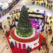 户外商用特大型圣诞树装饰发光幻彩仿真聖誕樹christmas tree套装