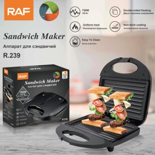 European rules household multifunctional toaster light breakfast sandwich maker double-sided heating steak maker barbecue machine