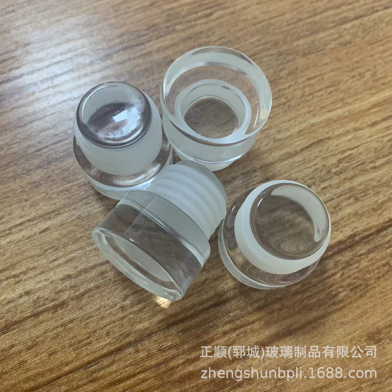 现货批发水晶玻璃盖 密封玻璃盖 水杯盖子 酒瓶盖 网红刻度杯盖