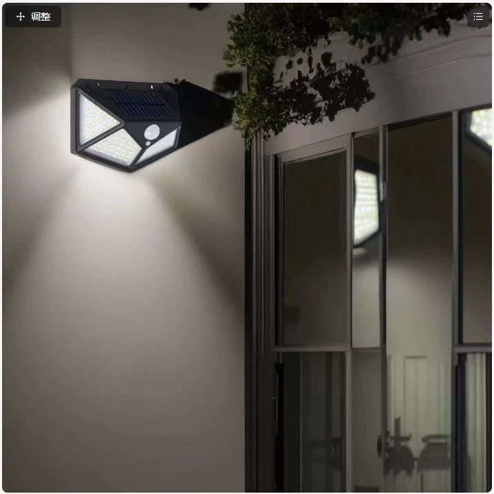 Светодиодное освещение внутренний двор свет солнечный человеческий индукционный настенный светильник дома четыре стороны светящийся водонепроницаемый садовый лестничный светильник